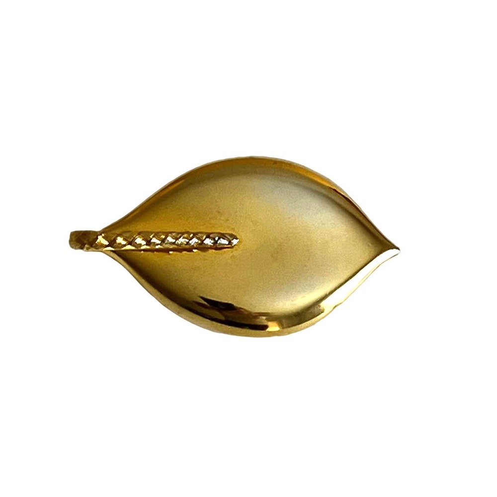 Givenchy Leaf Brooch Pin Signed Vintage